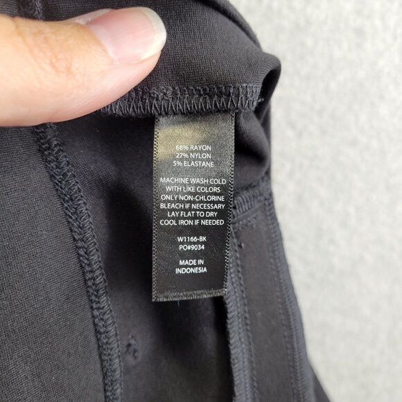 Betabrand Pants Womens Large Petite Black Pull On Tapered Leg Mid Rise Dress - Picture 8 of 16